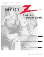 Zenith A13P01D/H13P01LOM TV Operating Manual